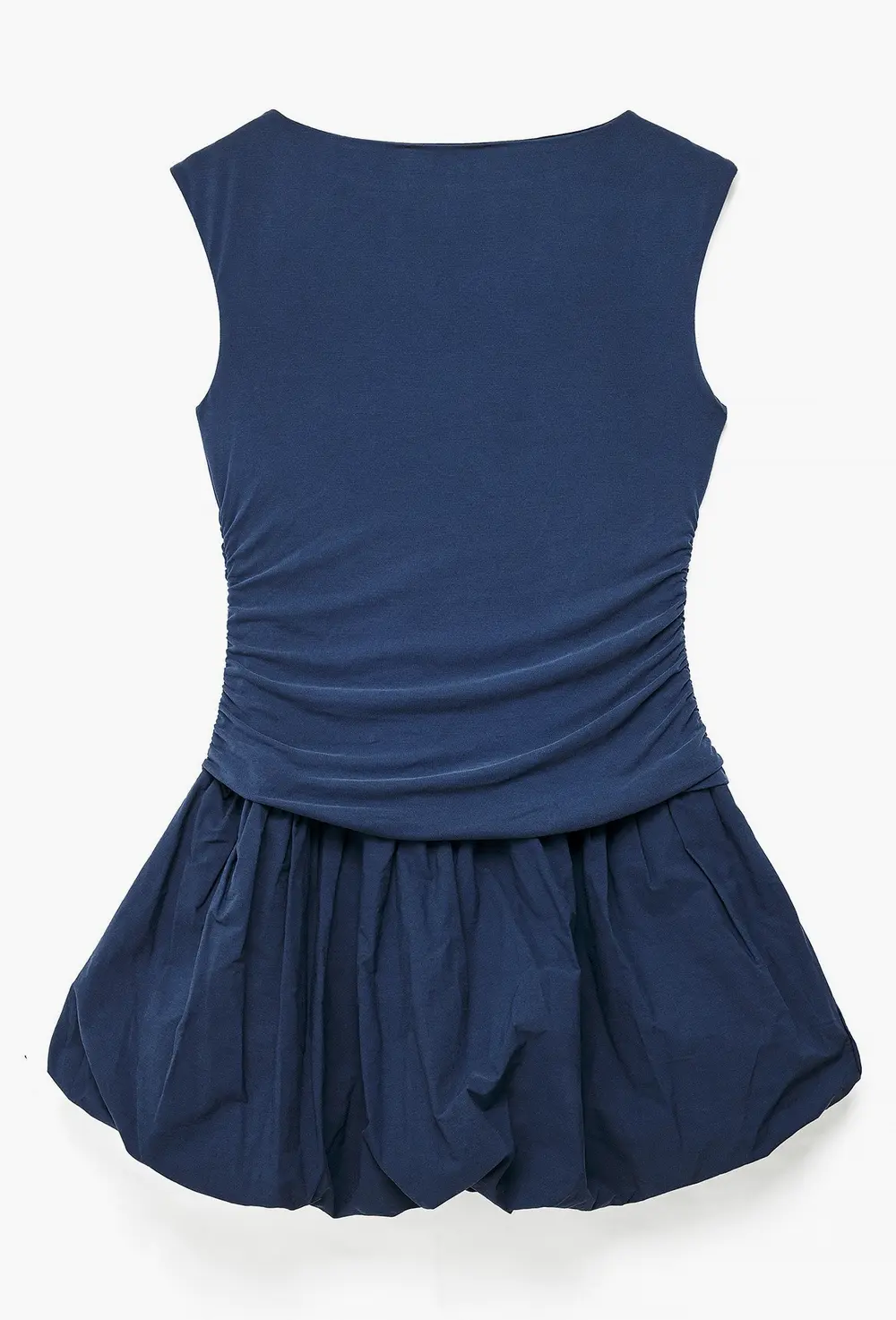 Modal Cargo Mini Dress Blue