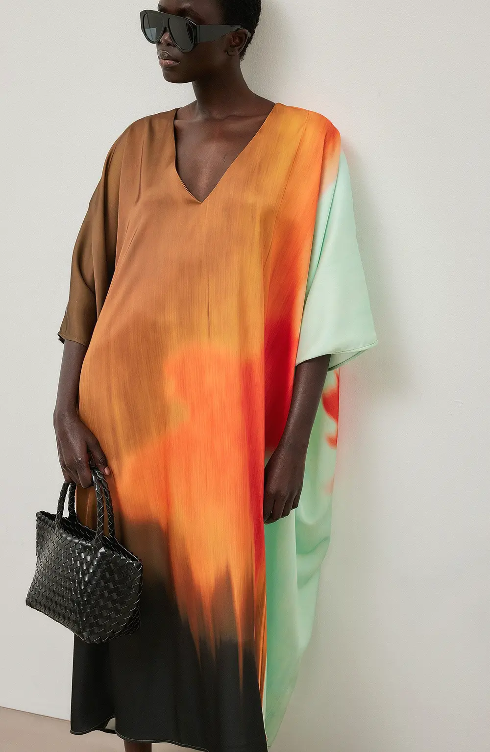 Long Sleeve Volume Kaftan Multicolor