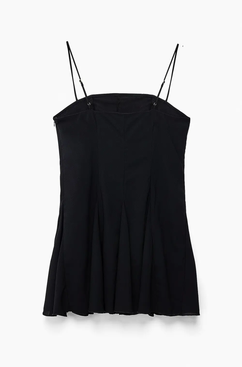 Chiffon Scarf Mini Dress Black