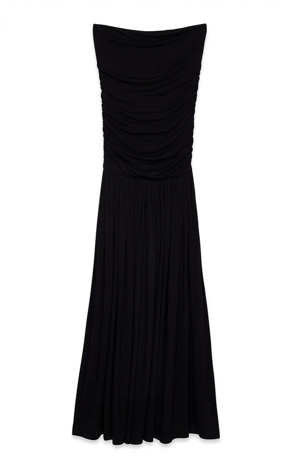 Flowy Tube Maxi Dress Black