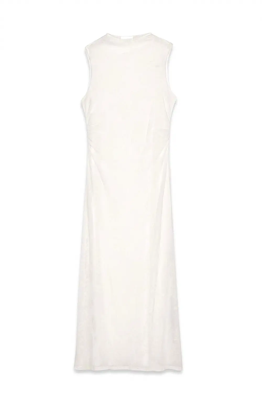 Burn Out Midi Dress Offwhite