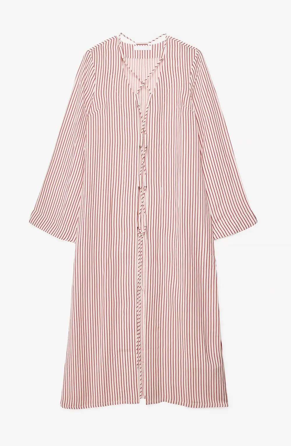 Linen Blend Striped Caftan Stripe