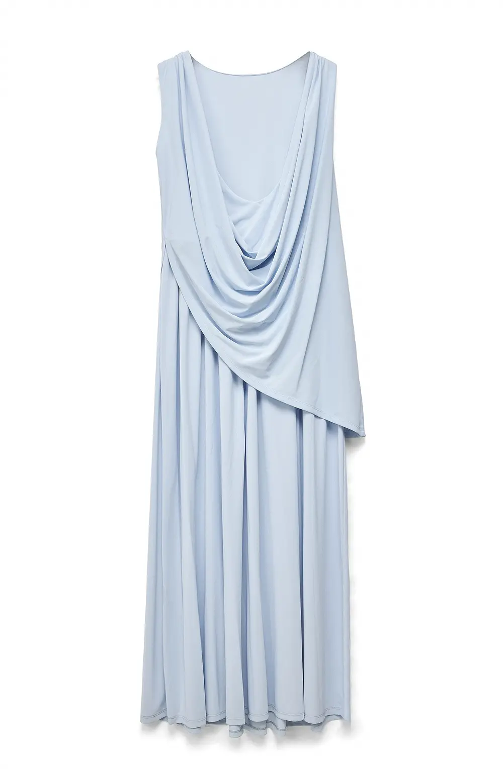 Draped Maxi Dress Blue