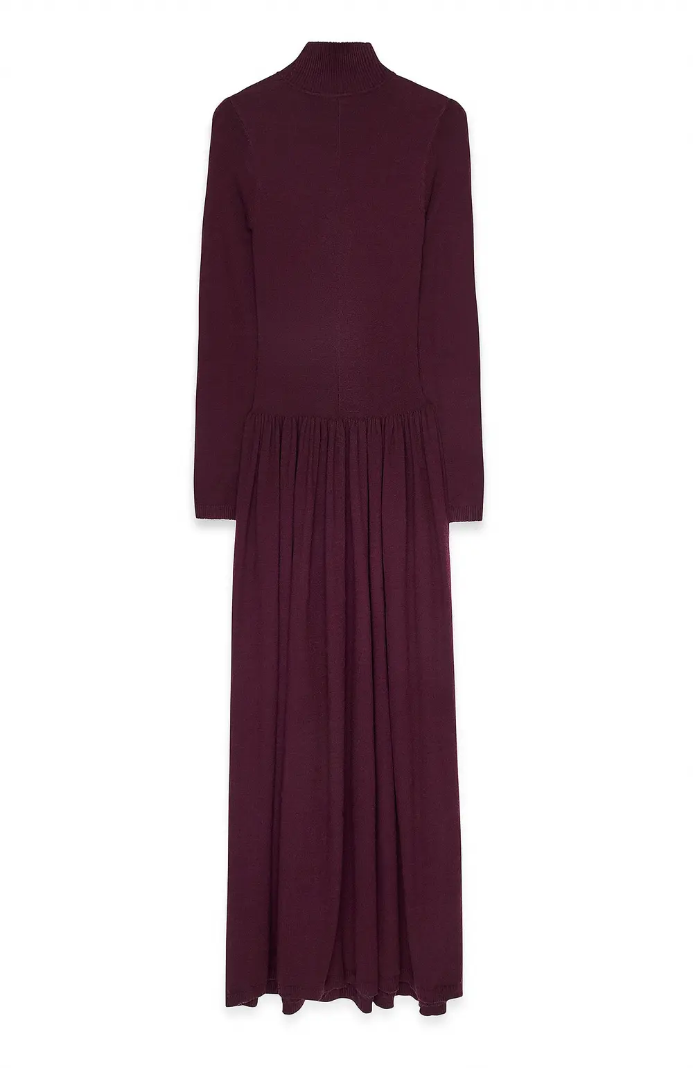 Knitted Maxi Dress Burgundy