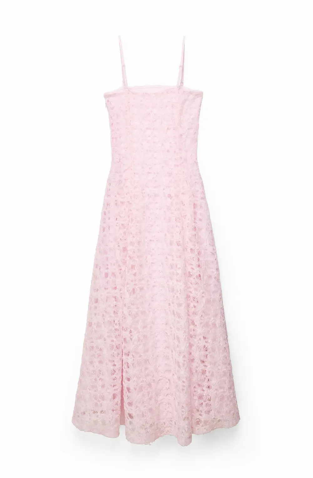 Applique Volume Maxi Gown Pink