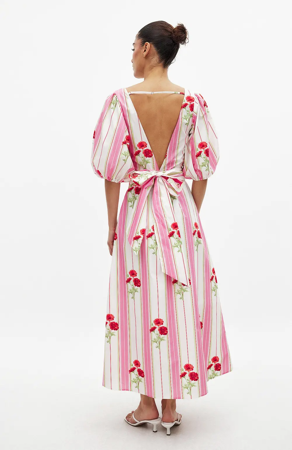 Tie Back Maxi Dress Multicolor