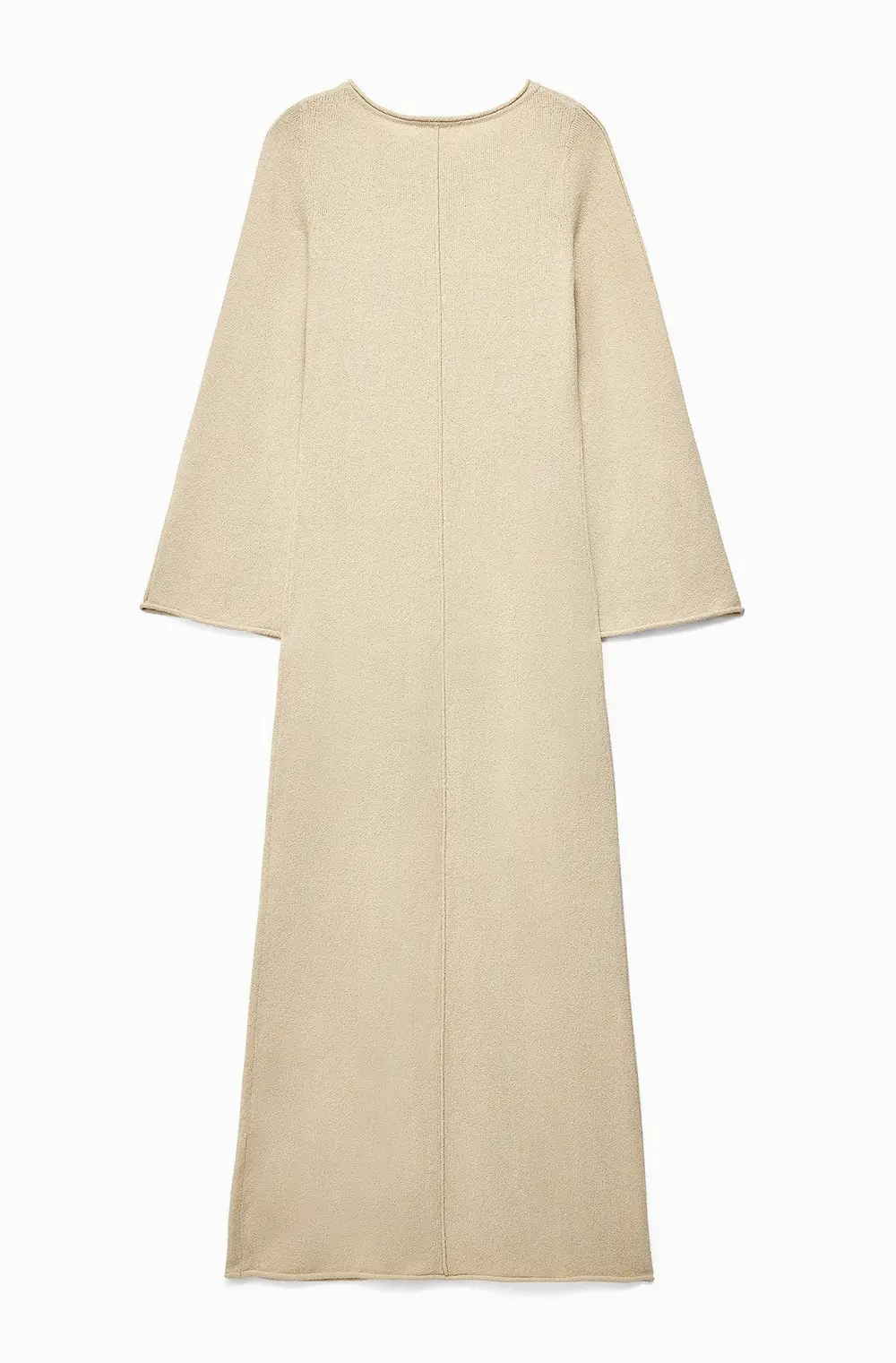 Fine Knitted Maxi Dress Beige