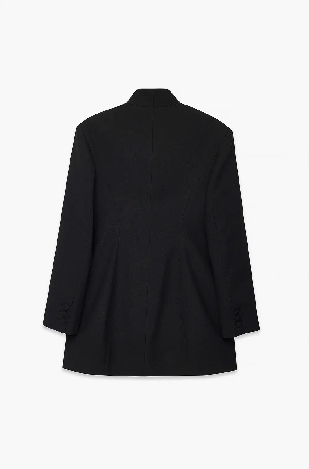 Tailored Sculpted Blazer Mini Dress Black