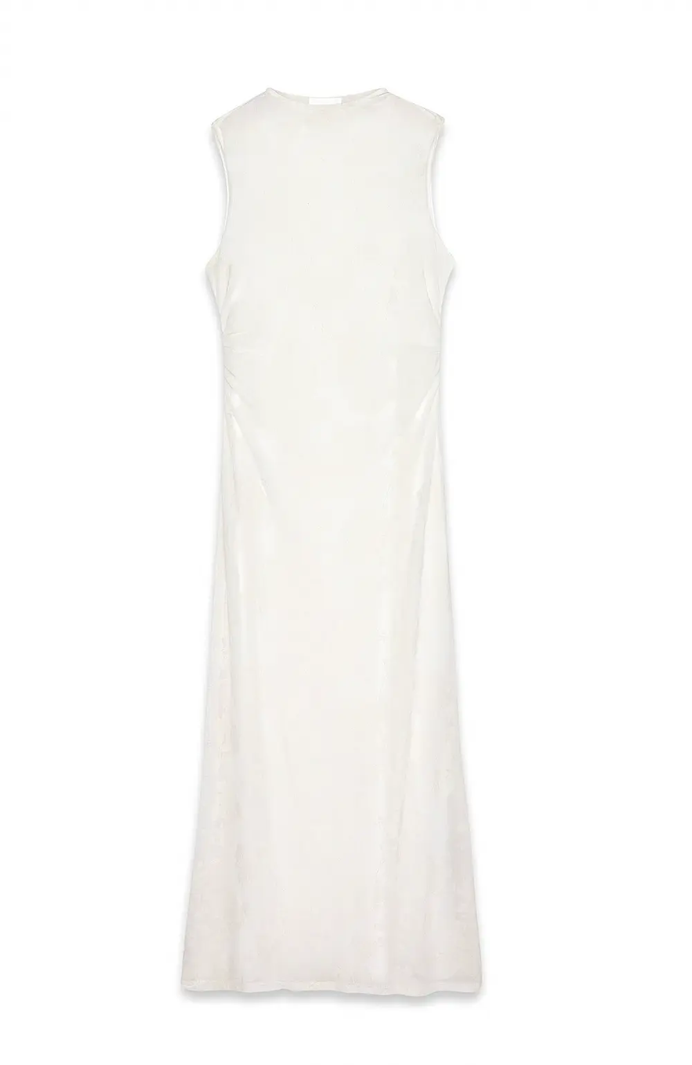 Burn Out Midi Dress Offwhite