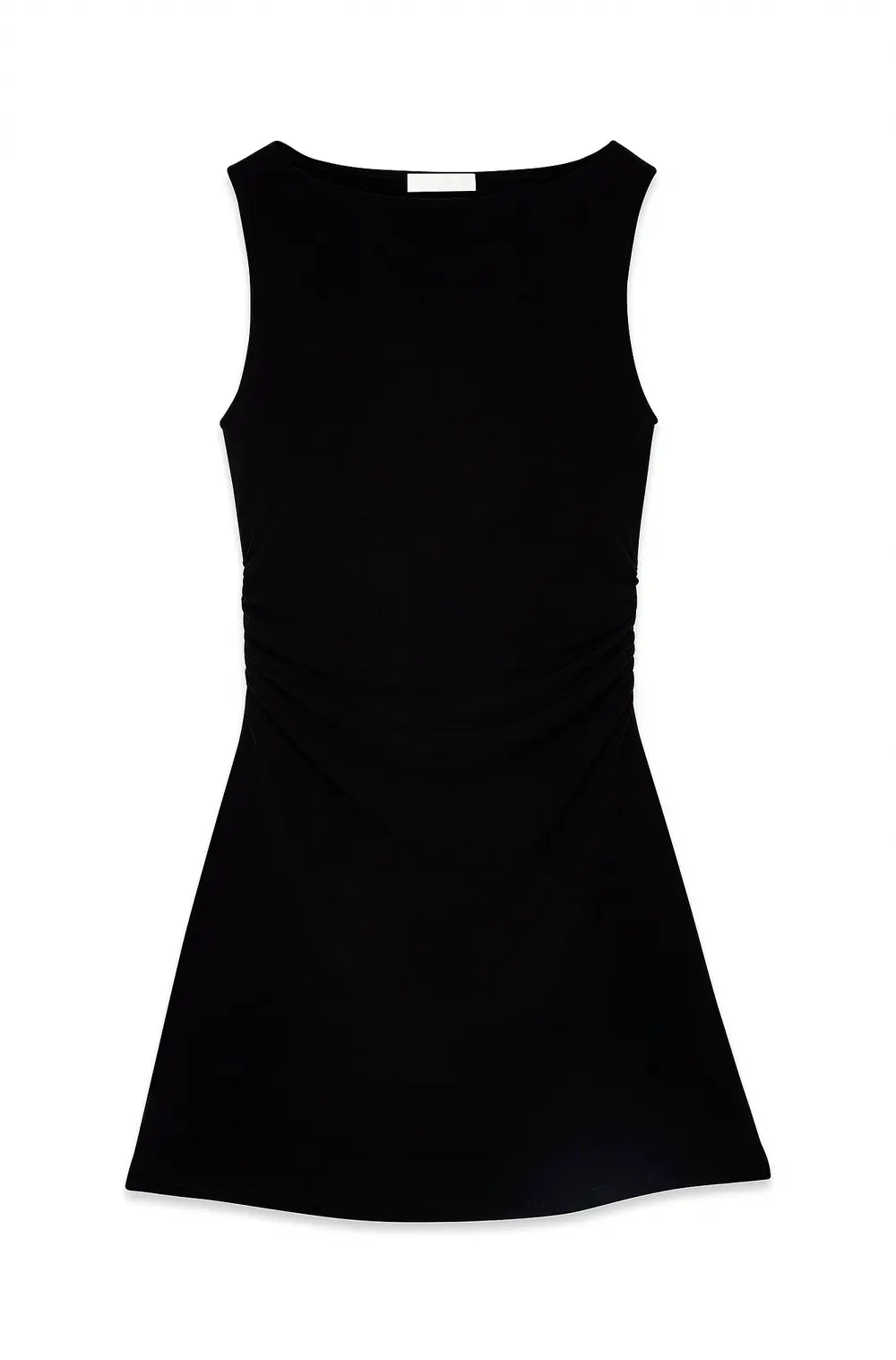 Sleeveless Jersey Mini Dress Black
