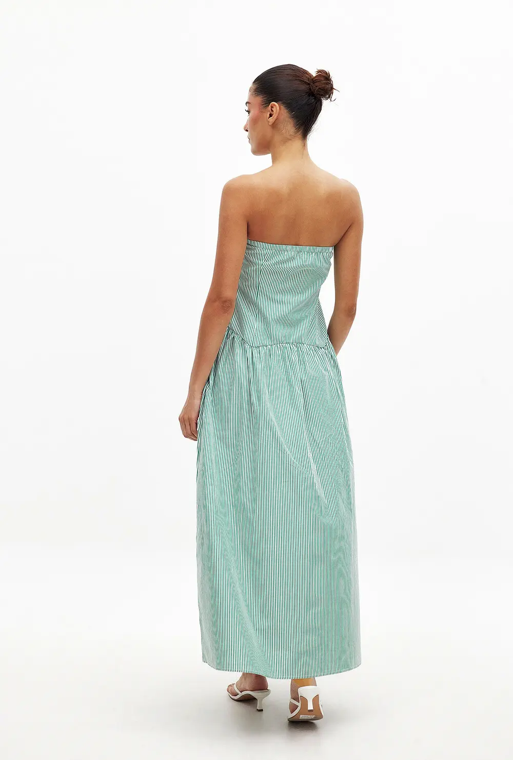 Bandeau Midi Dress Green