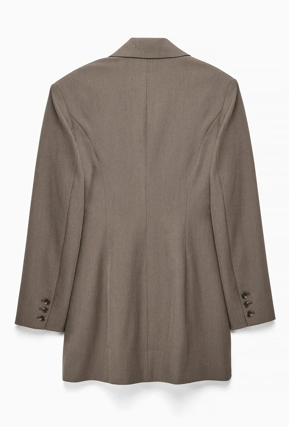 Tailored Hourglass Blazer Dress Brown