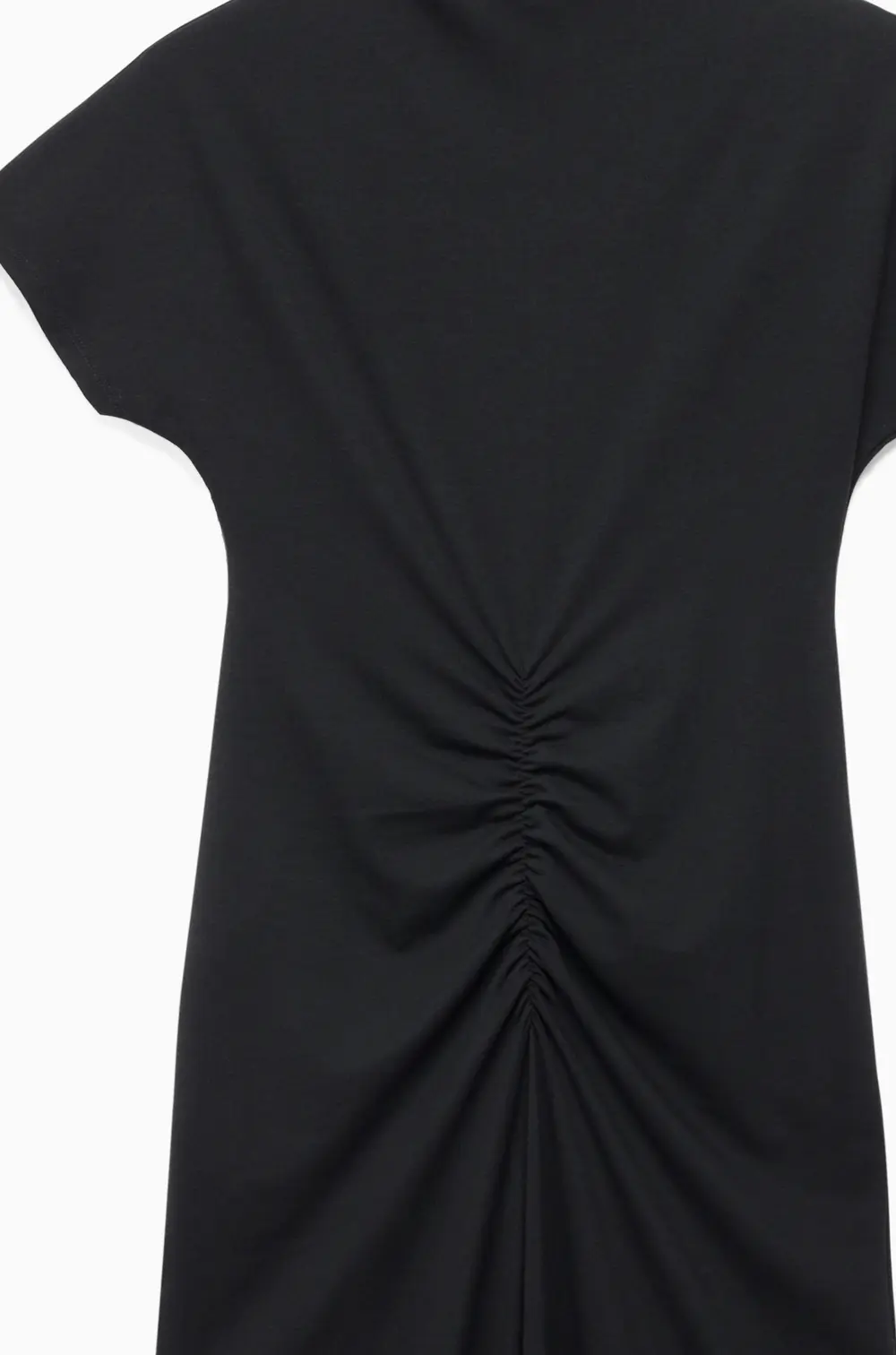Scrunch T-shirt Dress Black