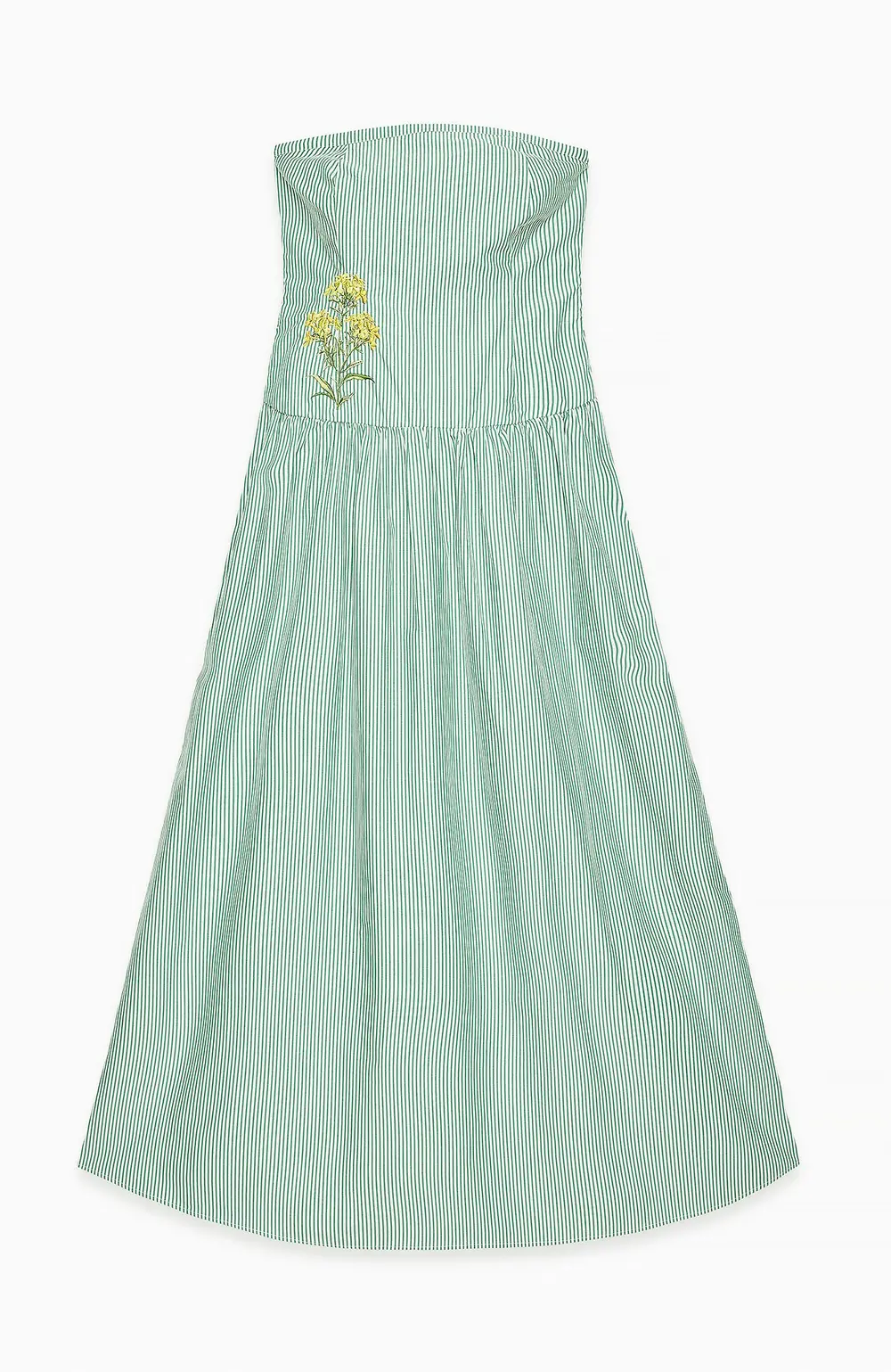 Bandeau Midi Dress Green