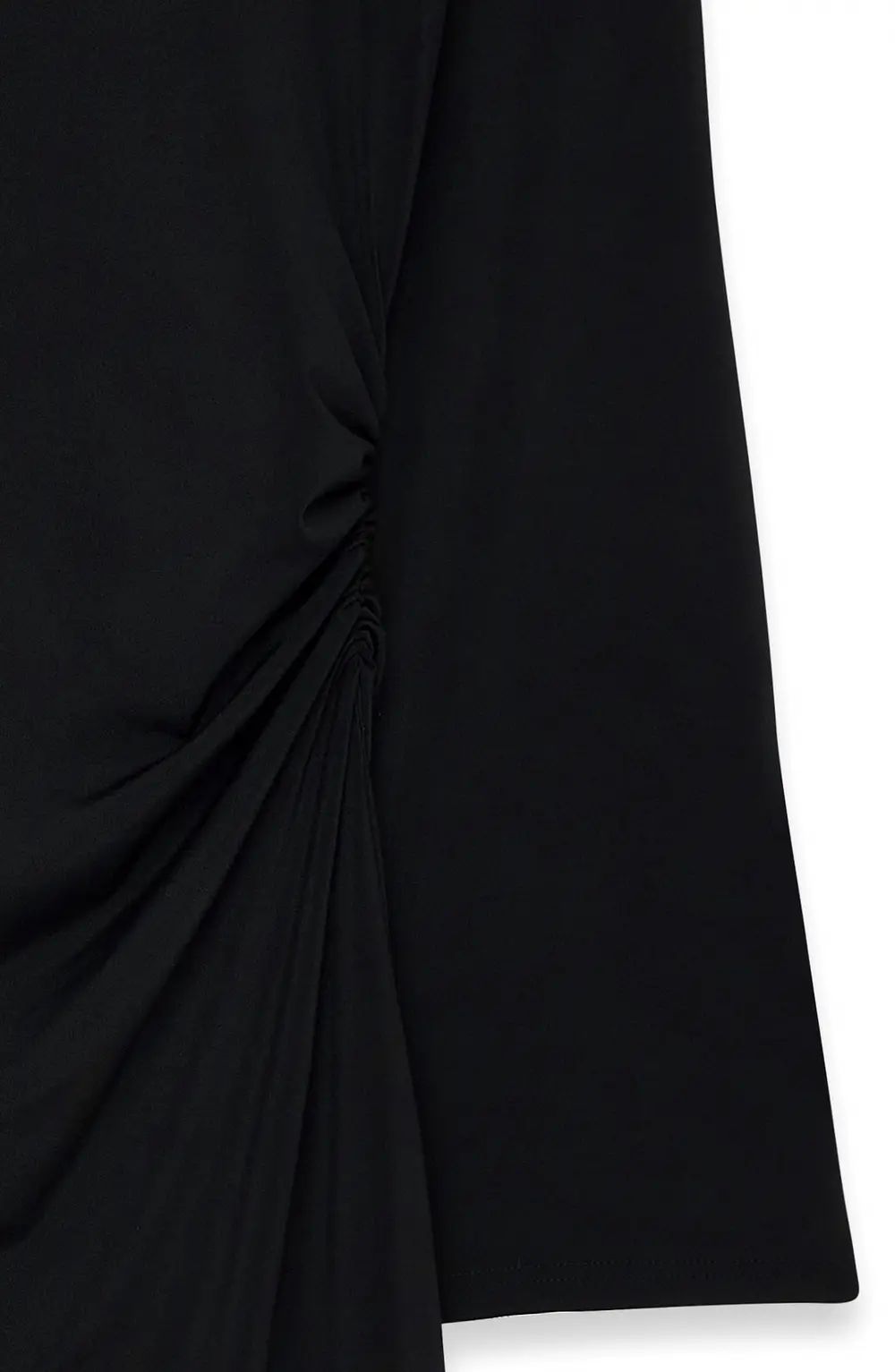 Wide Sleeve Open Back Maxi Dress Black