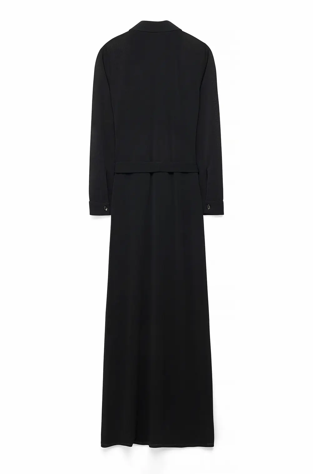 Button Down Maxi Dress Black