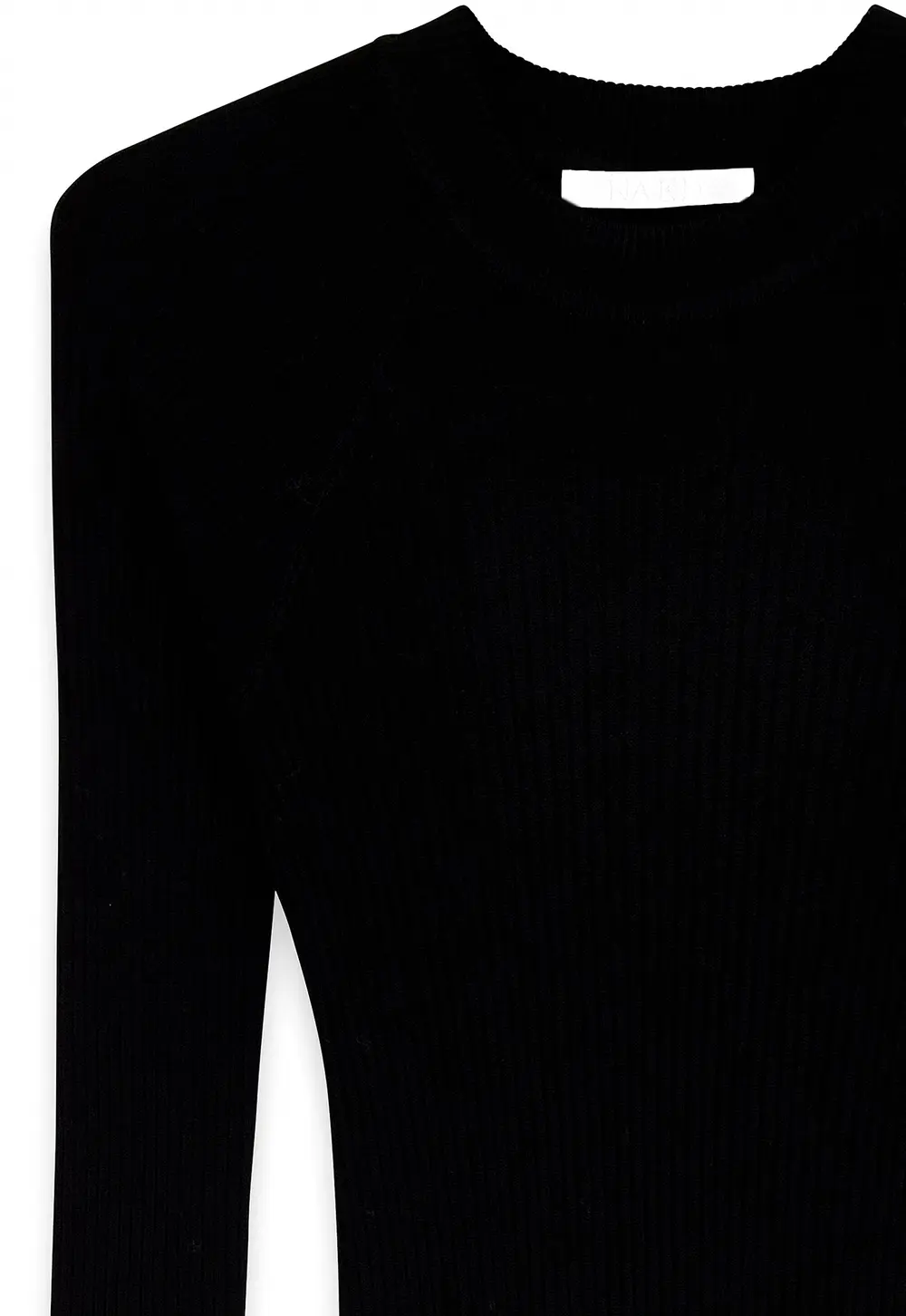 Knitted Ribbed Maxi Dress Black