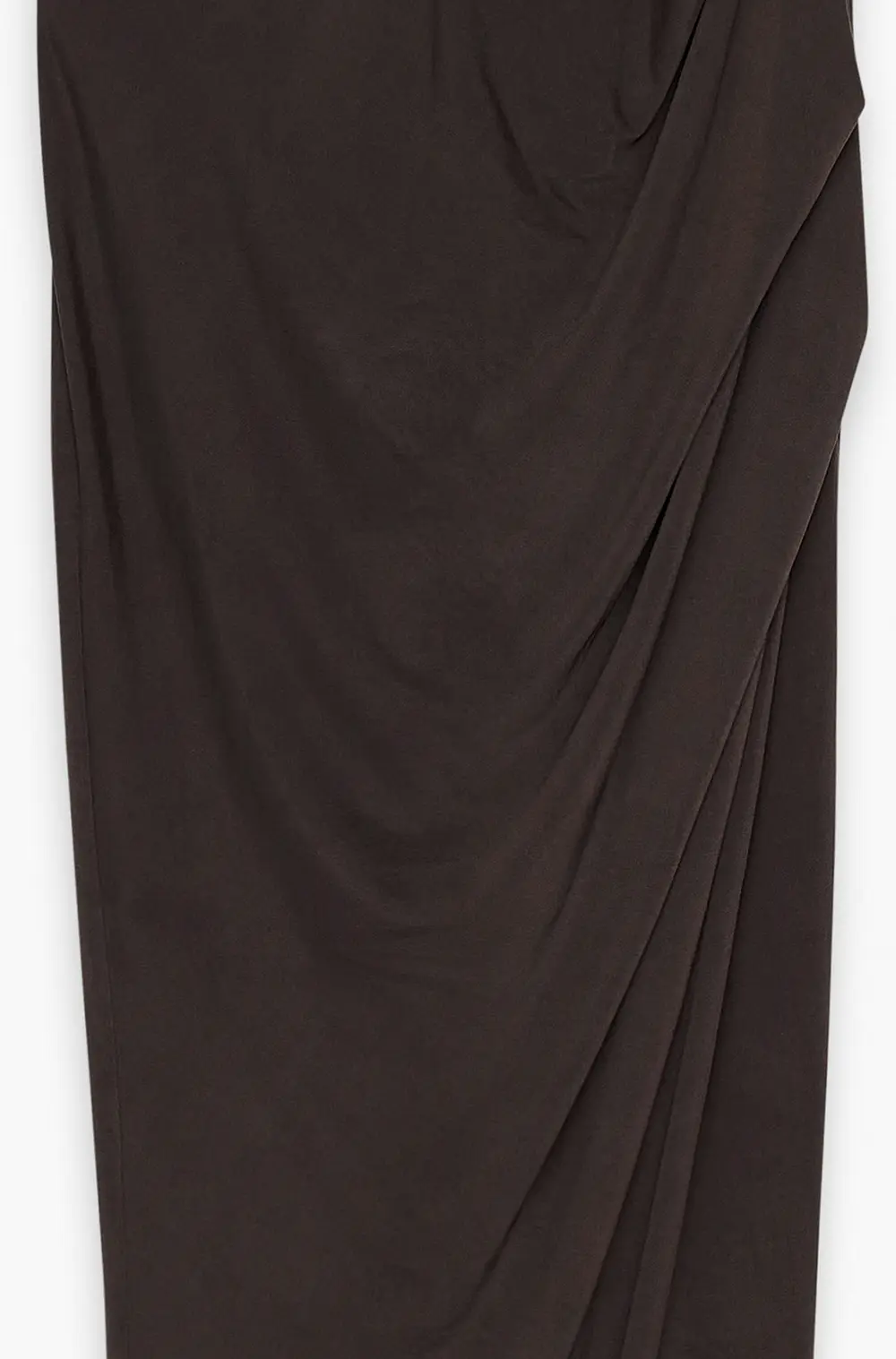 Cut Out Detail Midi Dress Brown