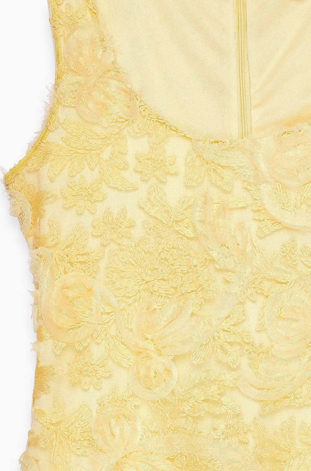 V-Neck Mini Dress Yellow