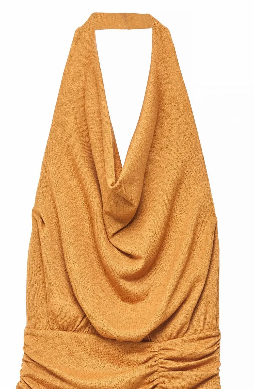 Halterneck Slit Maxi Dress Orange