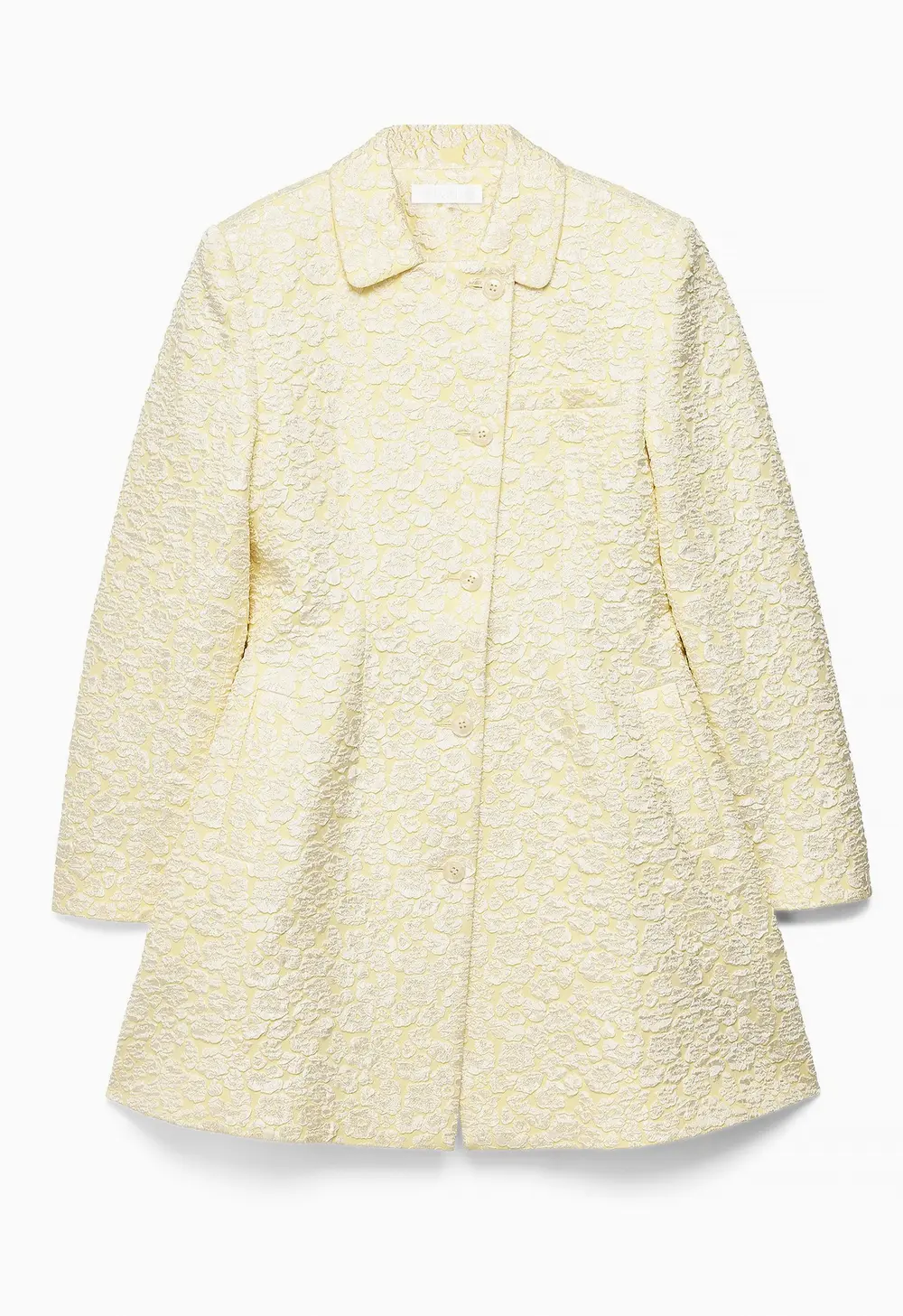 Structured A-Lined Mini Dress Yellow