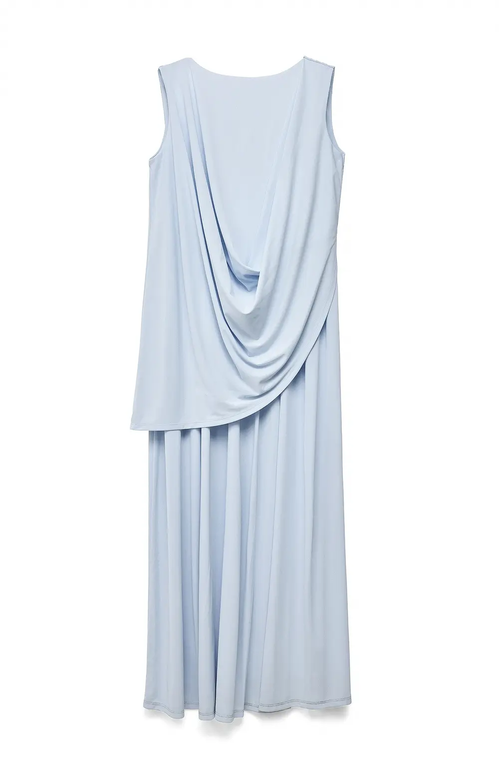 Draped Maxi Dress Blue