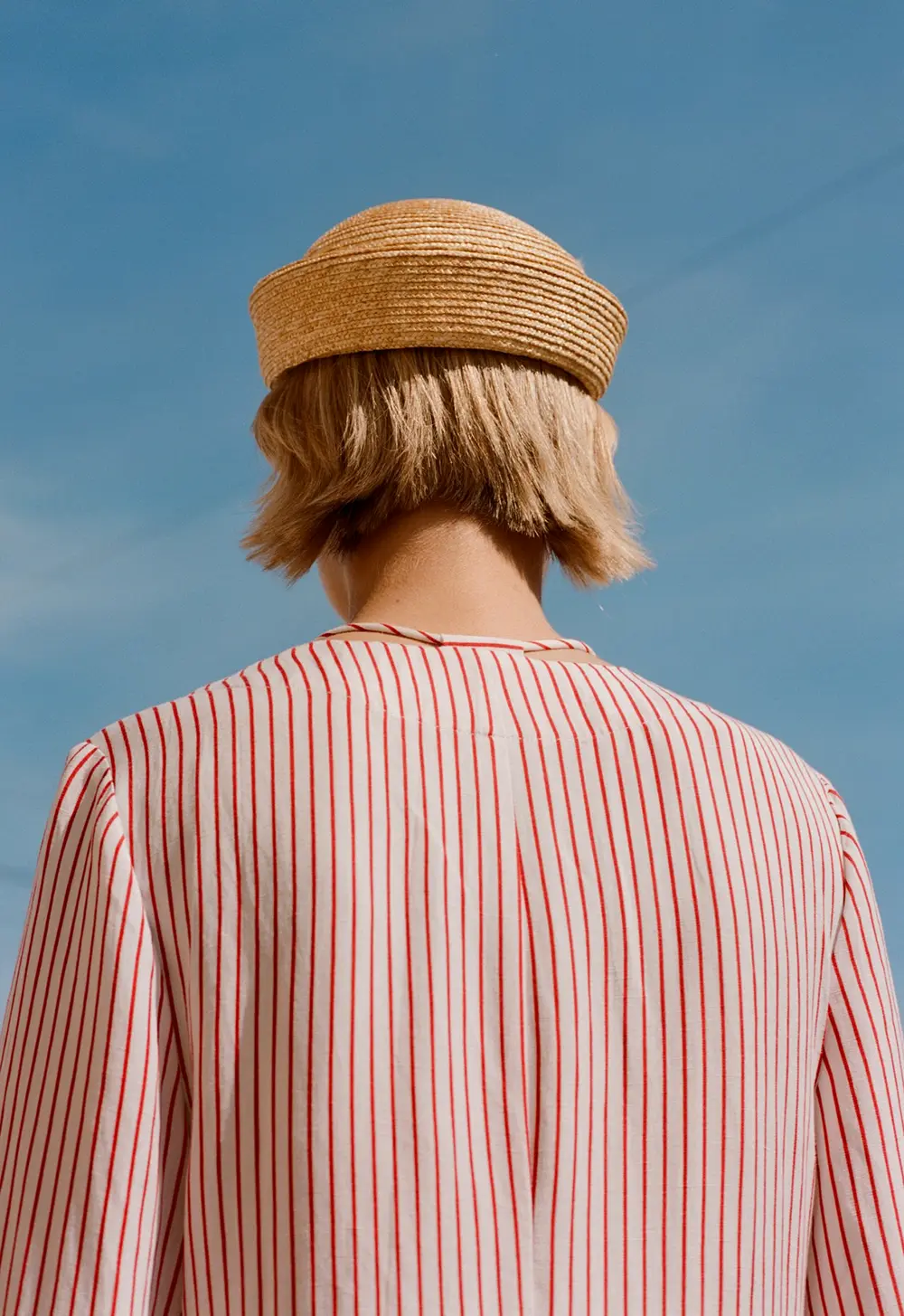 Linen Blend Striped Caftan Stripe
