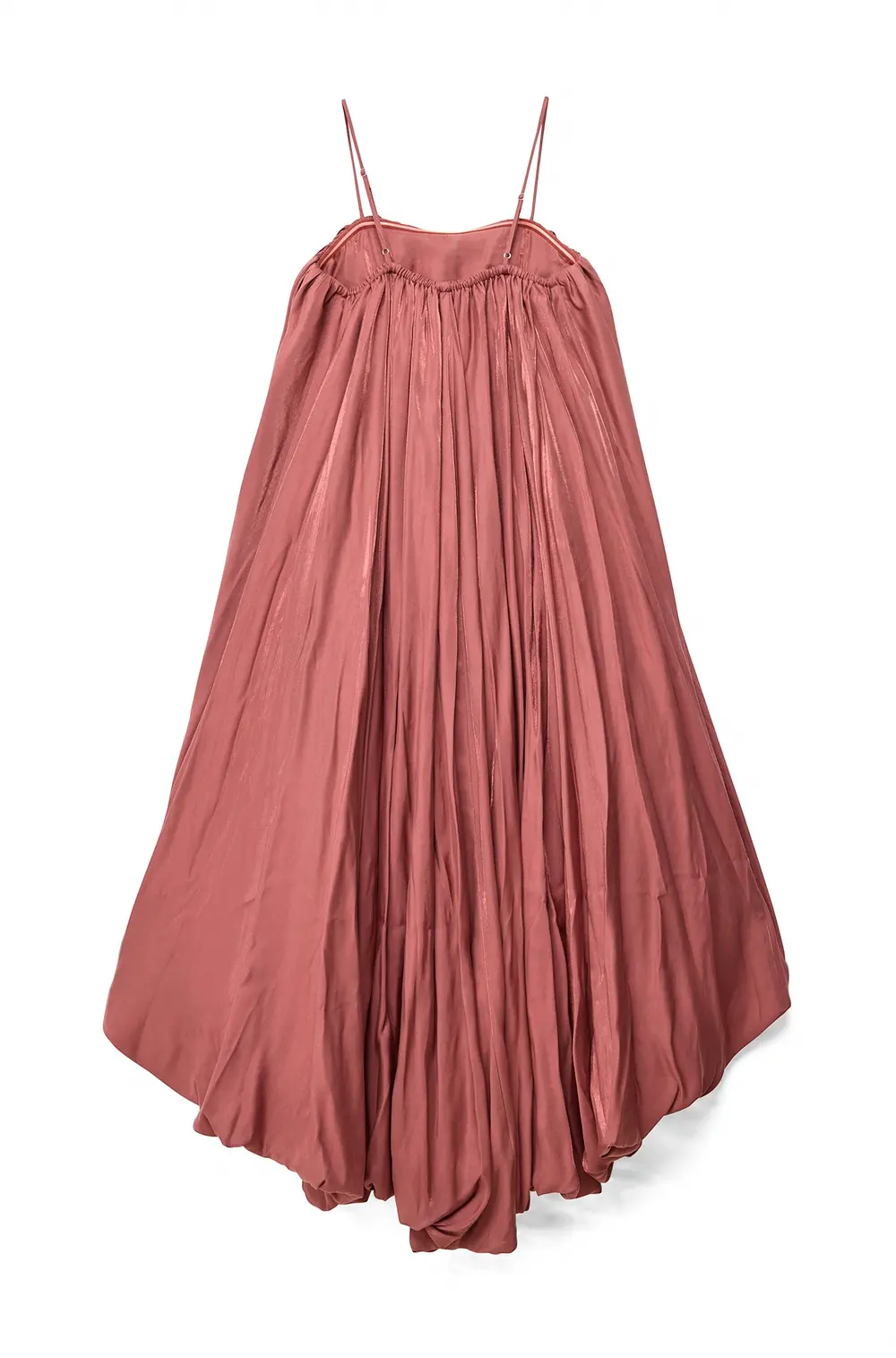 Trail Detail Flounce Mini Dress Pink