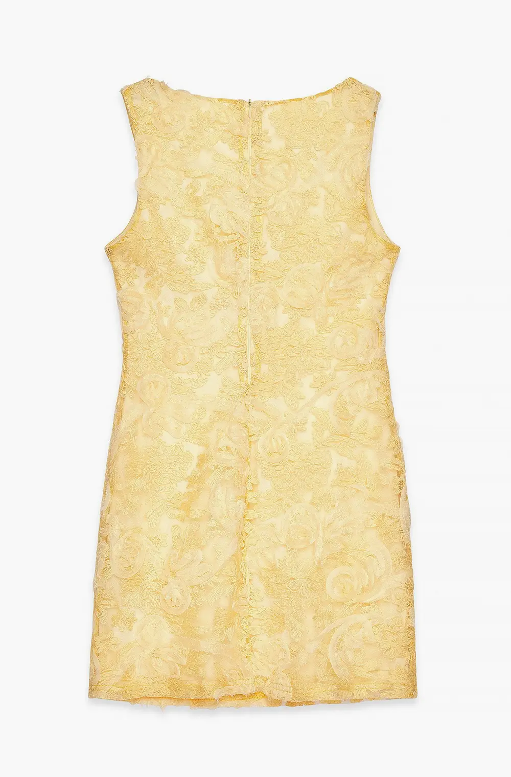 V-Neck Mini Dress Yellow