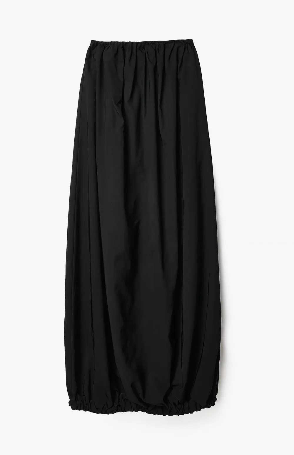 Convertible Maxi to Mini Bubble Dress Black