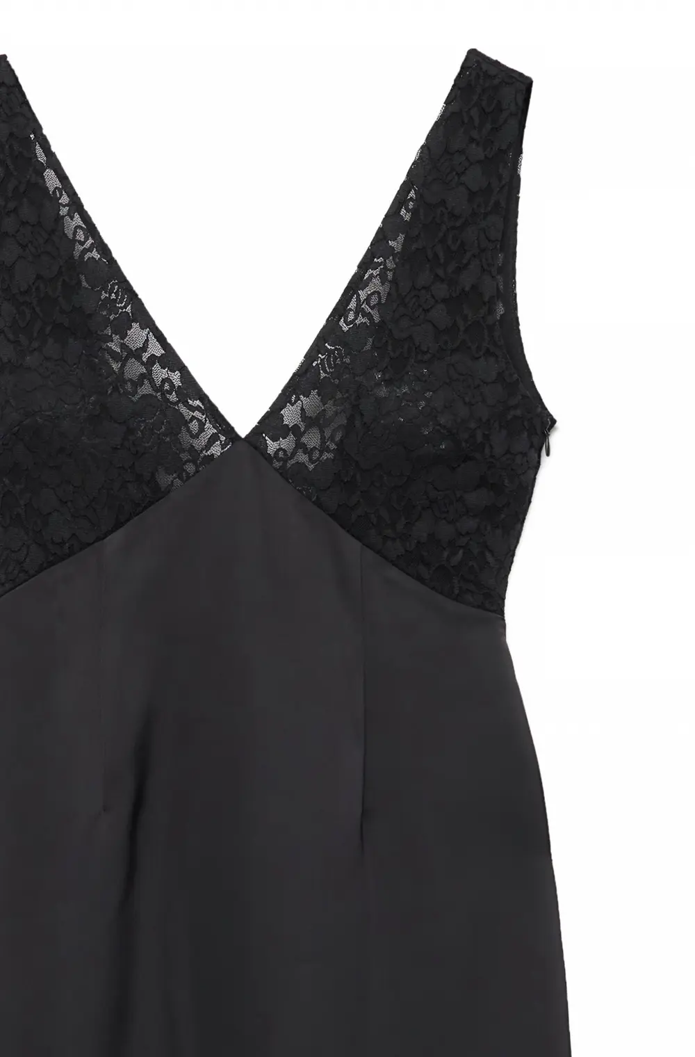 Lace Detail Maxi Dress Black