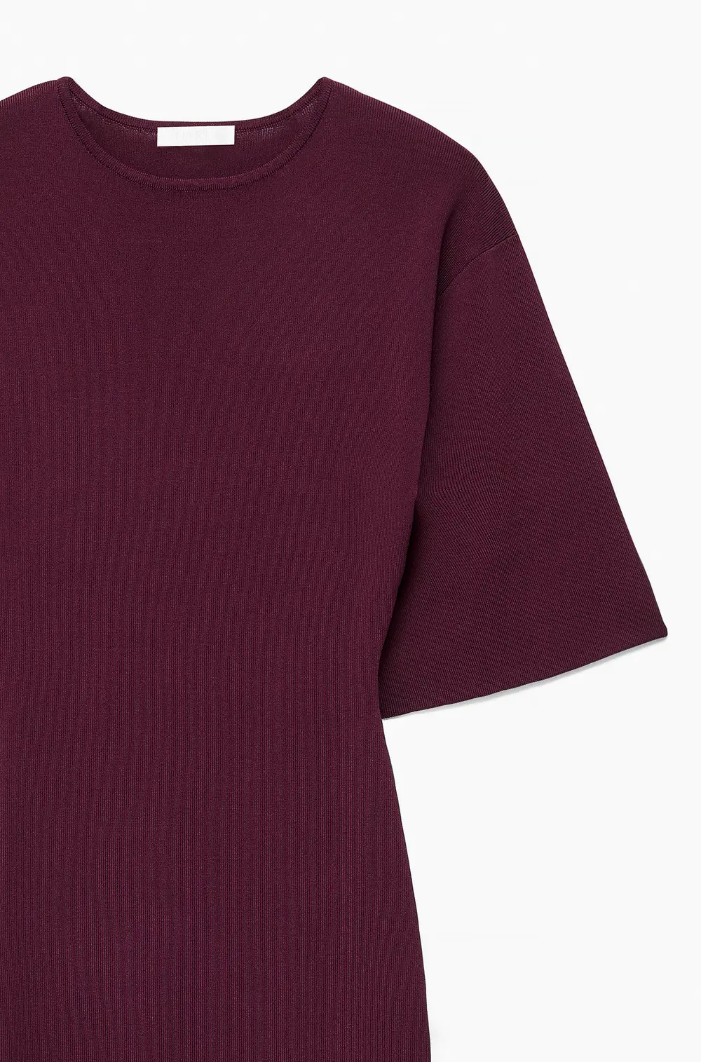 Knitted Midi Dress Burgundy