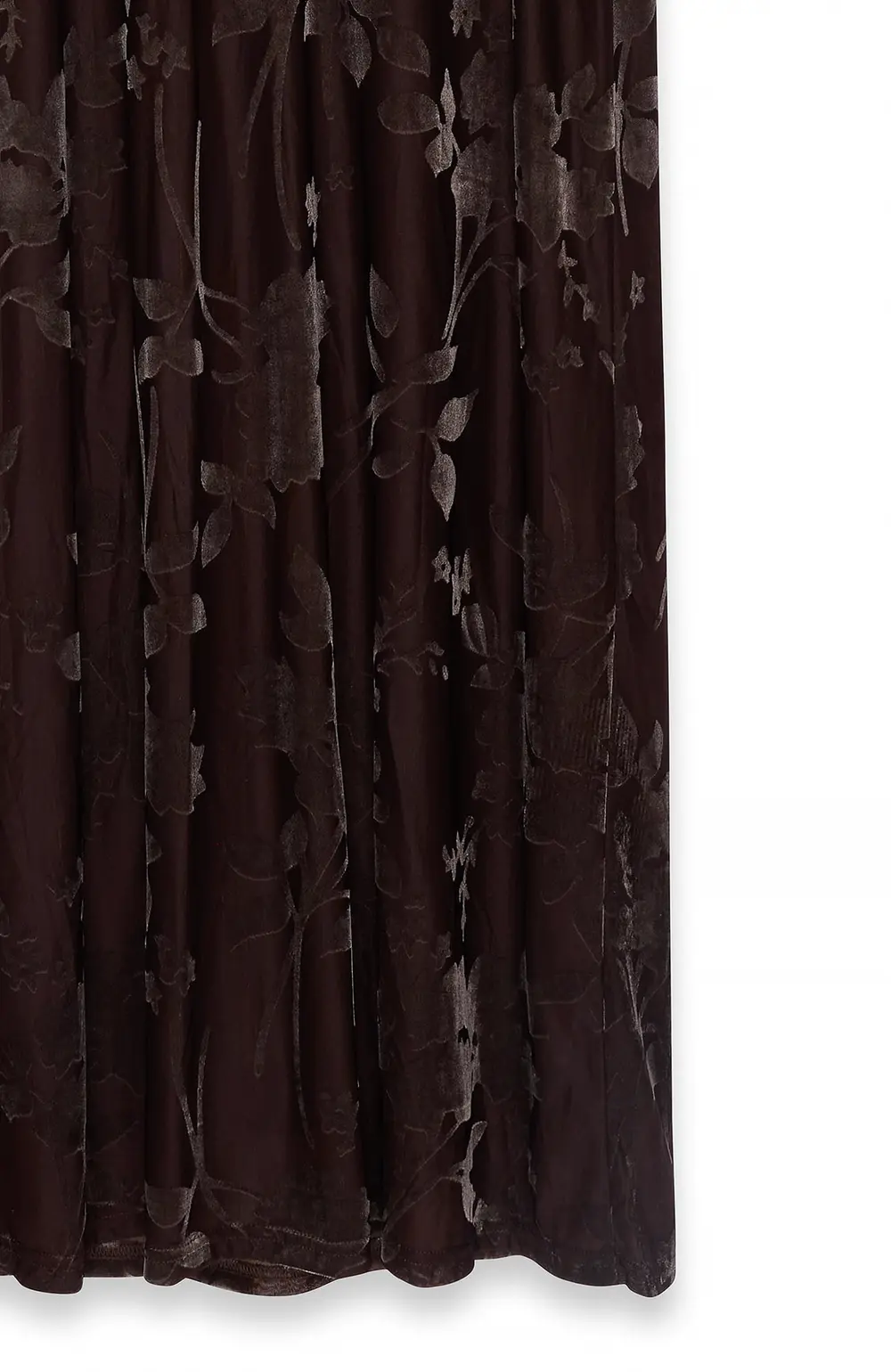Floral Print Maxi Dress Brown