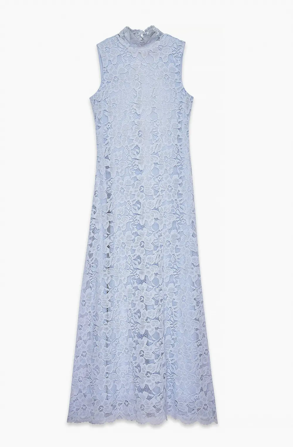 Lace Maxi Dress Blue