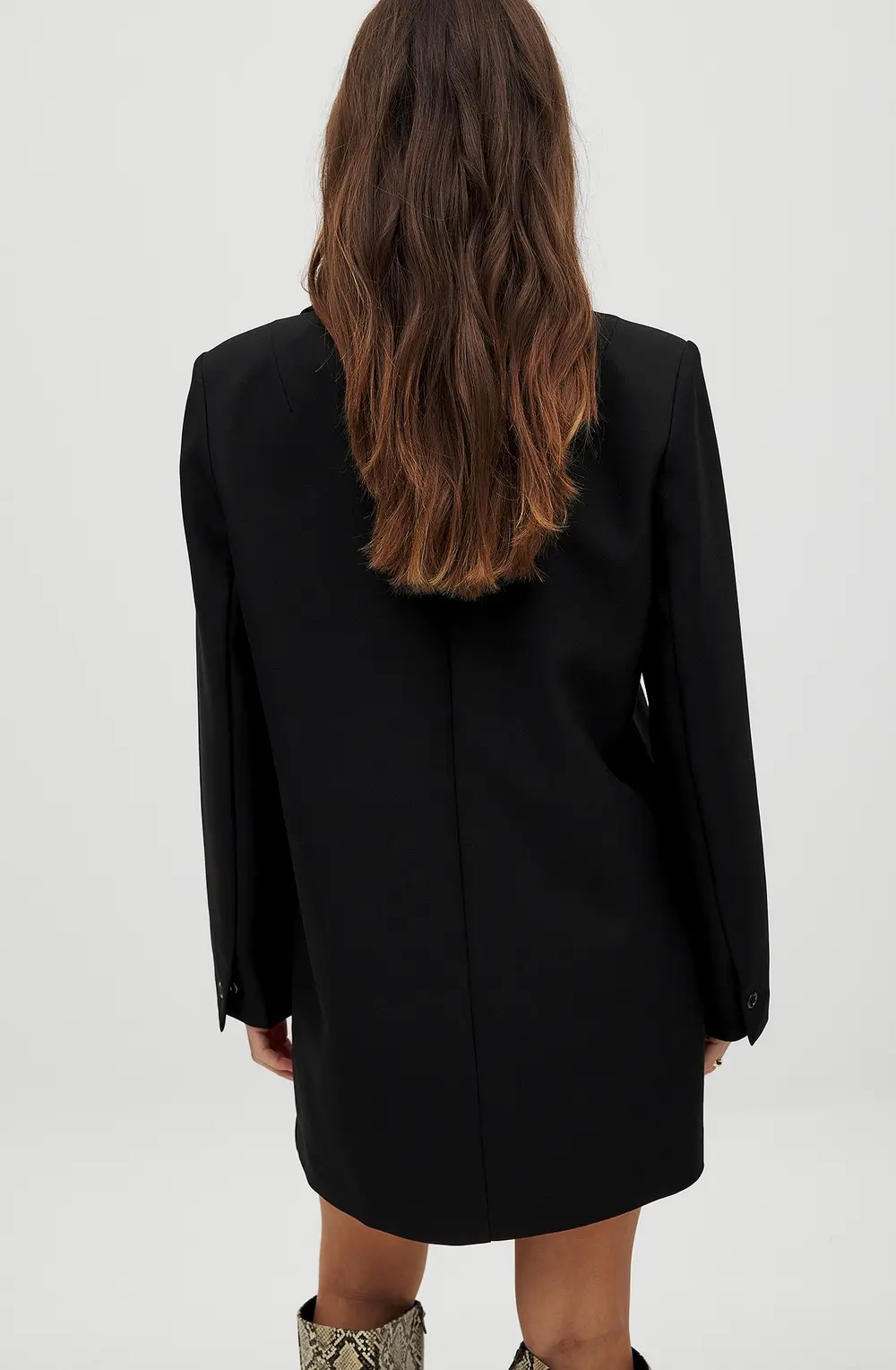 Tailored Blazer Mini Dress Black