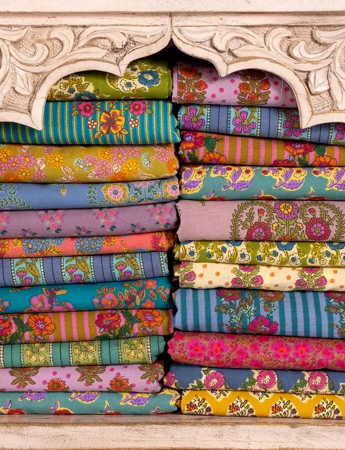 Mix & Match Cotton Fitted Sheet - Teal Vines