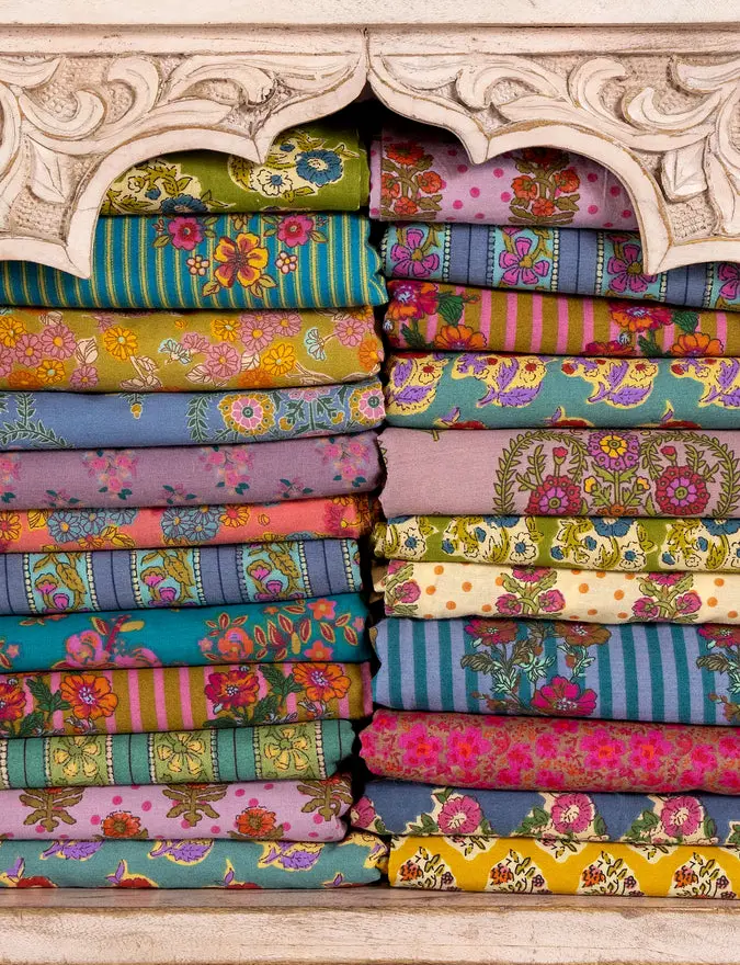 Mix & Match Cotton Fitted Sheet - Blue Willow Medallion