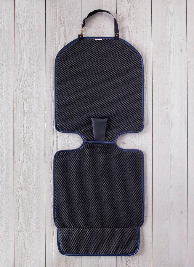 Car Seat Protector - Teal Navy Floral