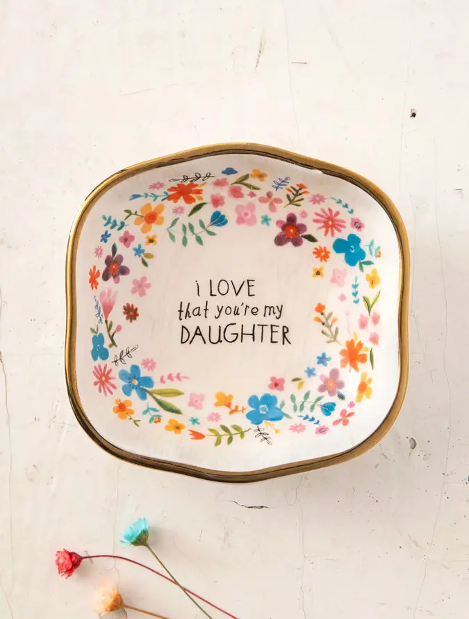 Antiqued Trinket Bowl - Daughter