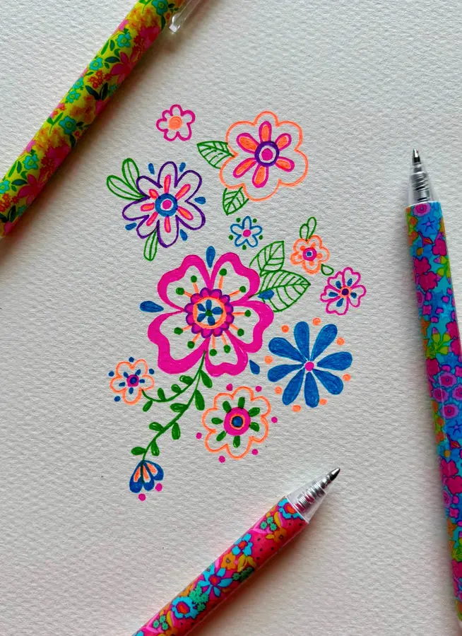 Best Gel Pens Ever, Set of 6 - Multicolored Ink