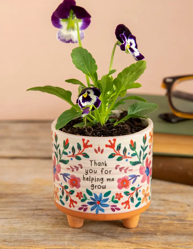 Mini Artisan Planter - Thank You
