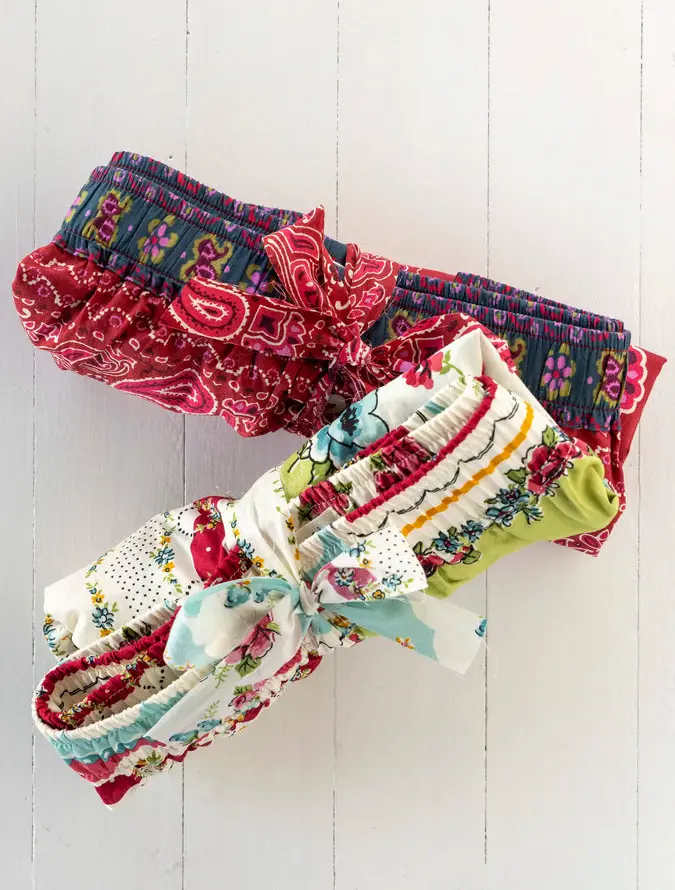 Dream On Cotton Boxer Shorts - Pink Handkerchief