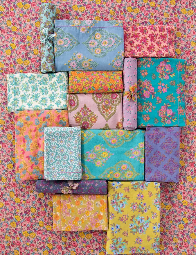 Mix & Match Cotton Fitted Sheet - Blue Willow Medallion