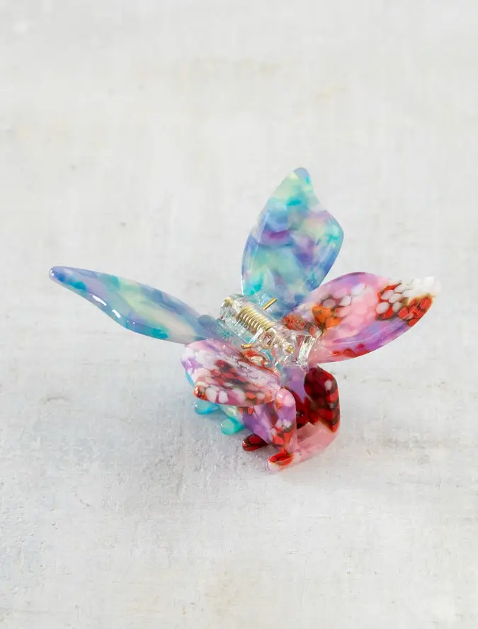 Icon Hair Claw - Dusty Blue Butterfly