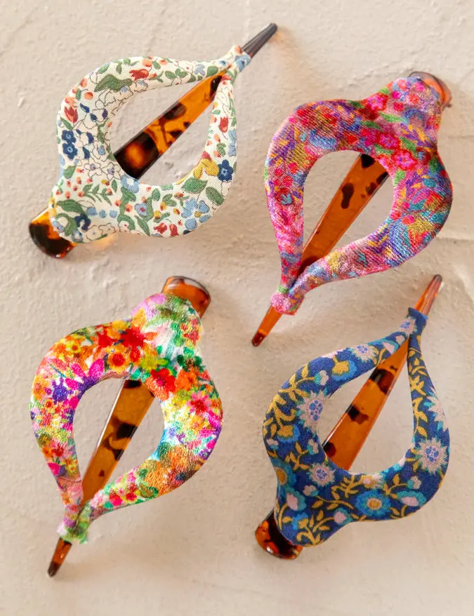 Boho Clip - Fabric Indigo