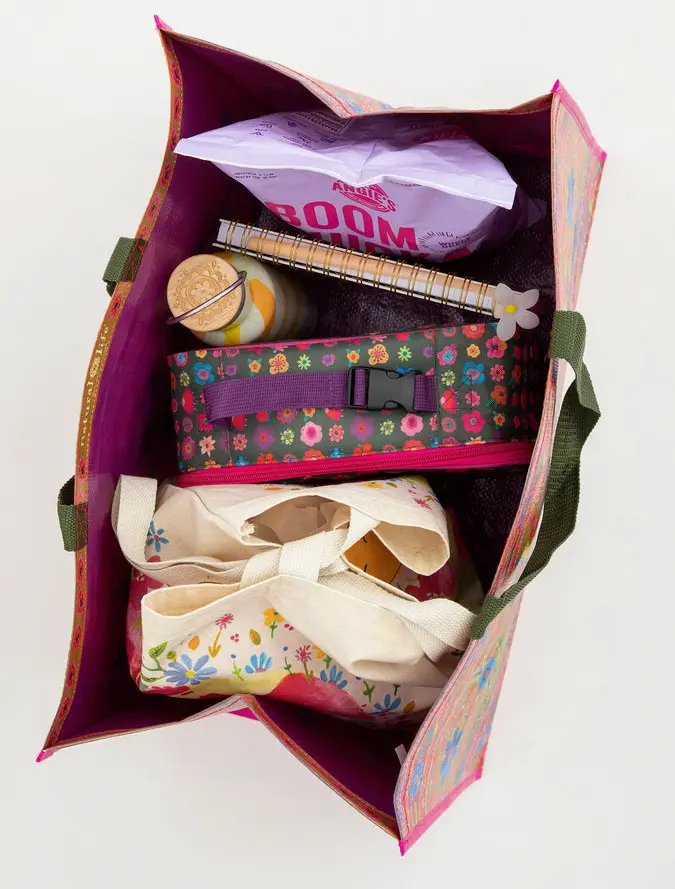 Carry All Happy Tote Bag - Flower