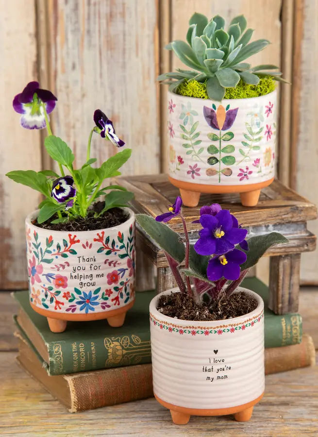 Mini Artisan Planter - Thank You