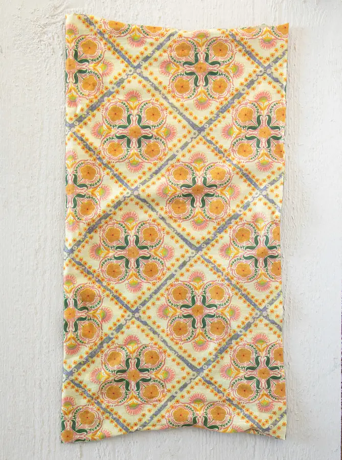 Full Boho Bandeau® Headband - Diamond Block Cream