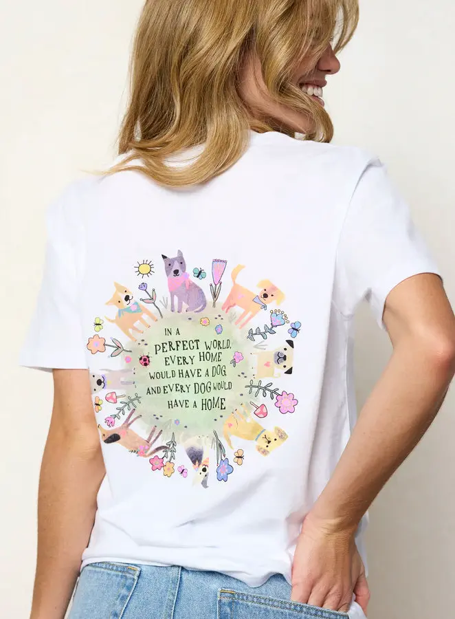 Cotton Comfy Tee Shirt - Every Dog Has A Home