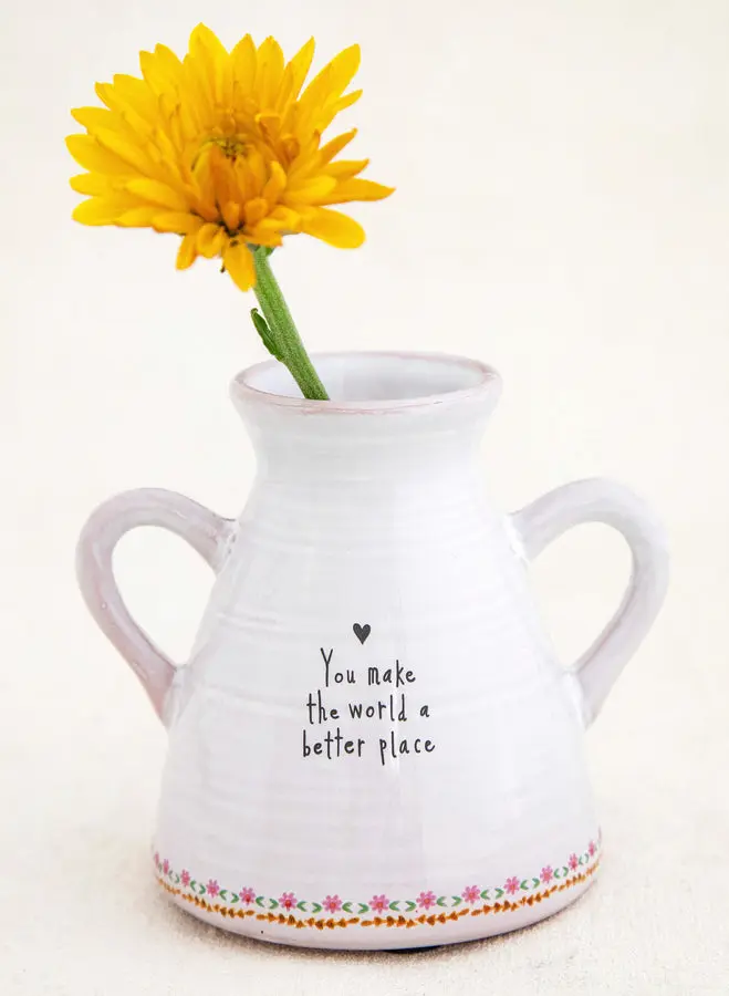 Artisan Bud Vase - You Make The World Better